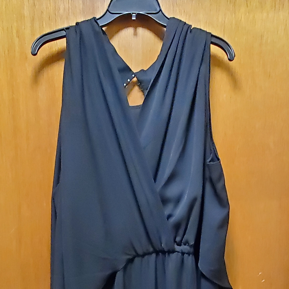 Black Lane Bryant Sleeveless Jumpsuit
